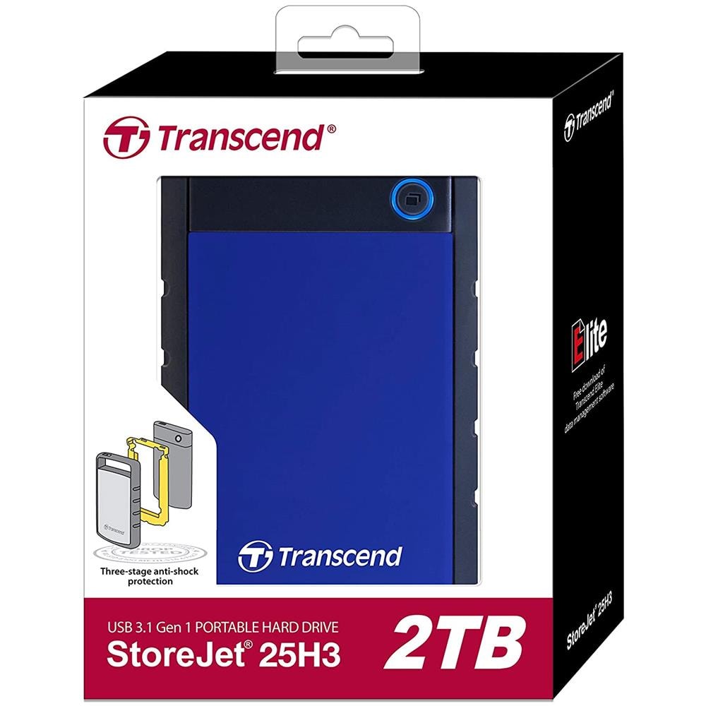 Transcend Hard Disk Esterno StoreJet 25H3 2 TB 2.5" Interfaccia USB 3.0