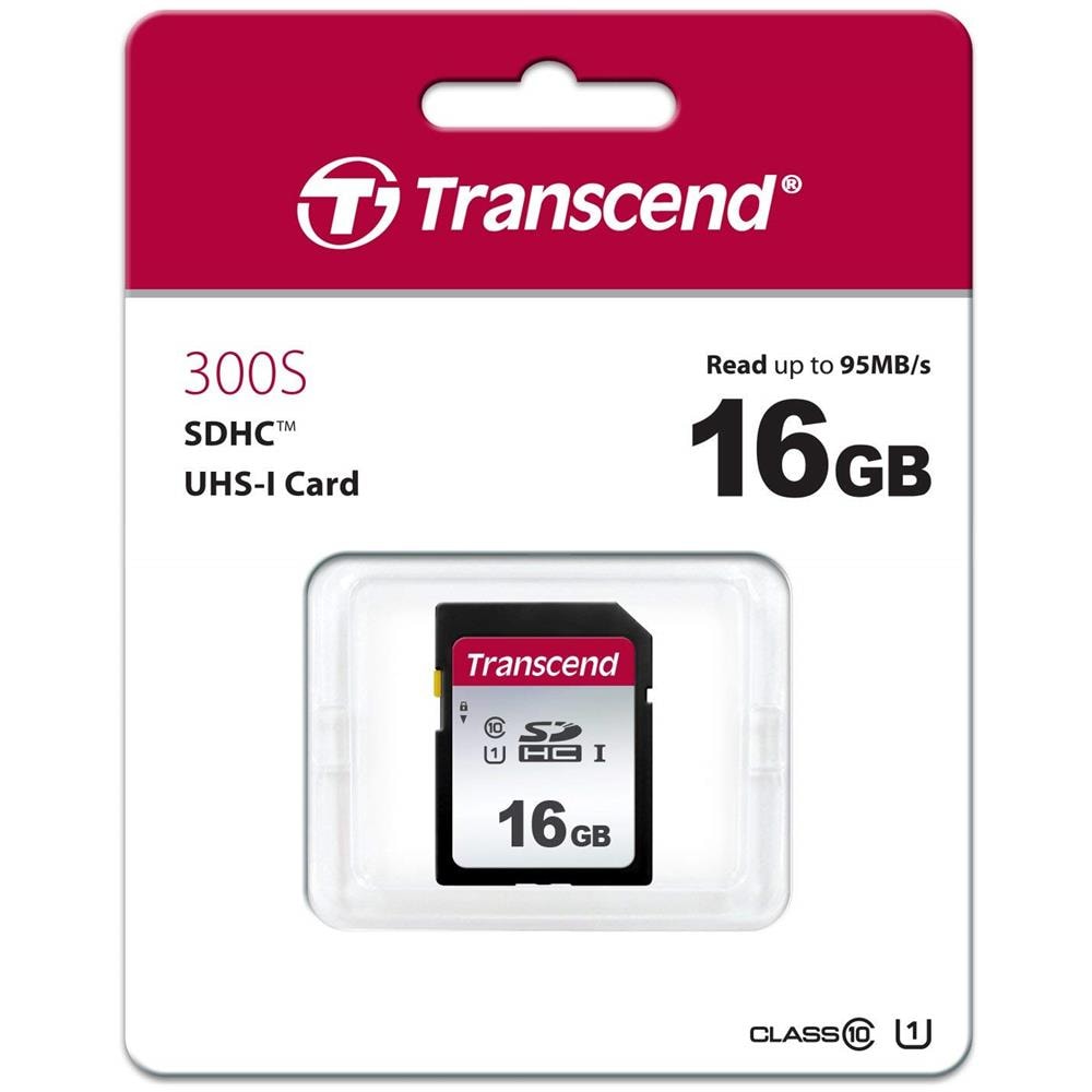 TRANSCEND Scheda di Memoria Micro SD Capacità 16 GB Classe 10