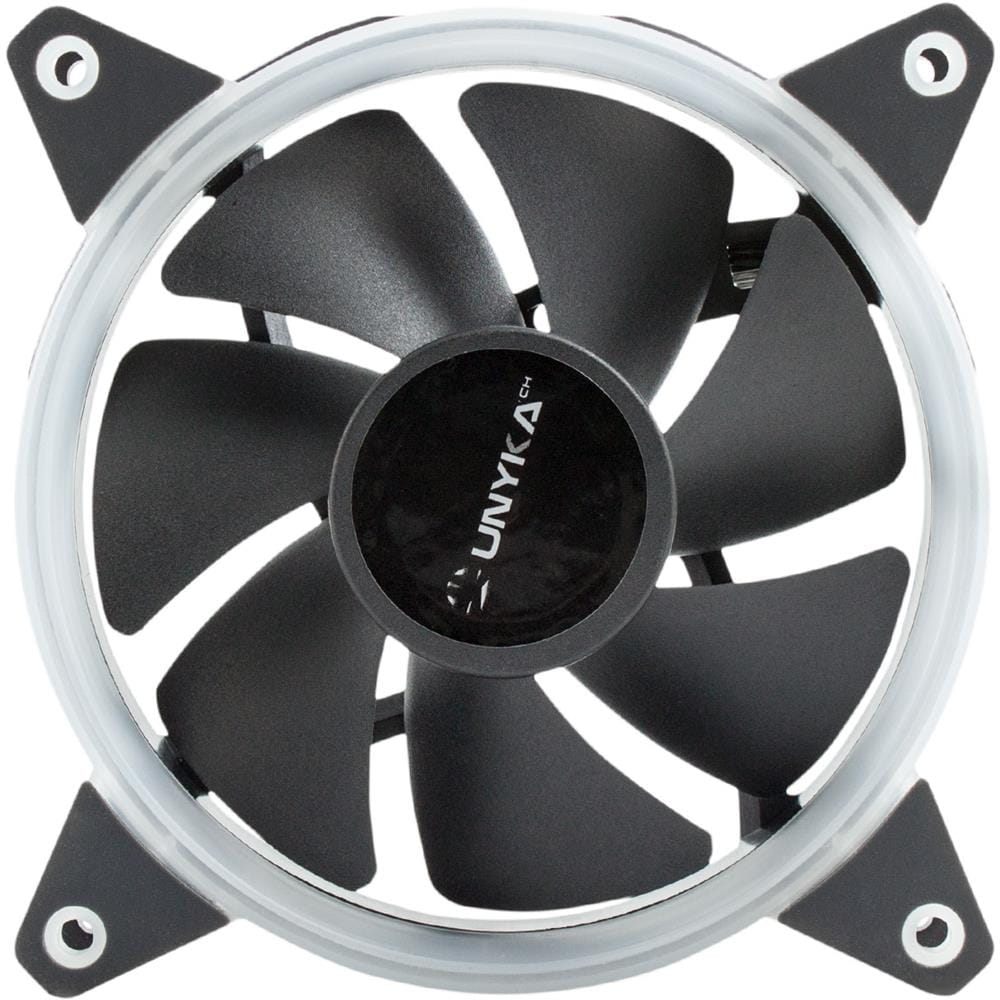 UNYKAch Ventola PC Candy 20 Diametro 12 cm Velocità 1400 Giri /min Colore Nero