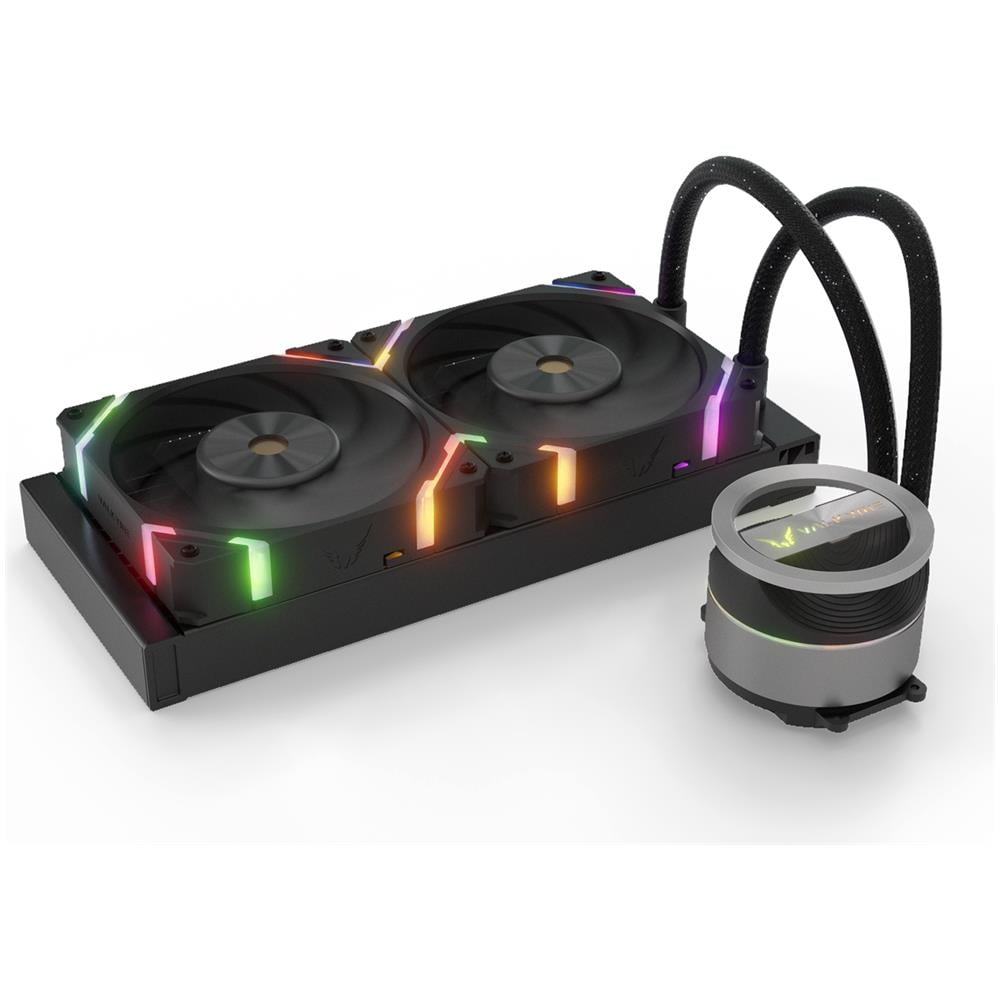 Valkyrie Dissipatore CPU a Liquido VK-AIODR240B per Socket Intel LGA 1150 /LGA 1151 / LGA 1155 / LGA 1156 / LGA 1200 / LGA 1700 / LGA 2011 / LGA 2011-v3 /LGA 2066 e Socket AMD AM4 / AM5
