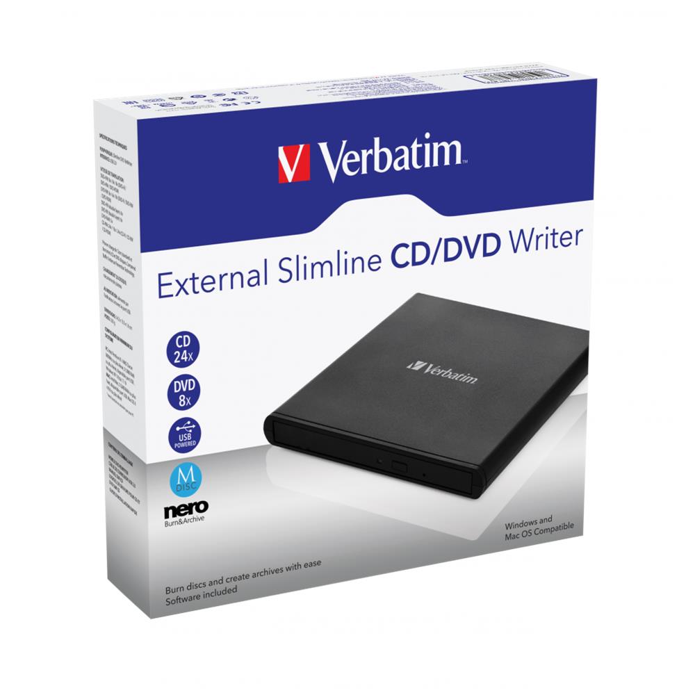 Verbatim Masterizzatore CD /DVD esterno Slimline