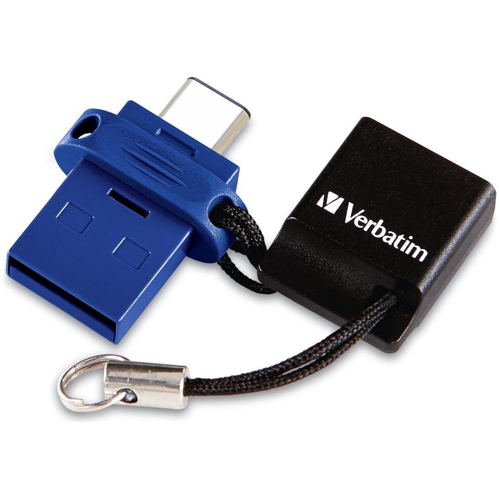 VERBATIM Chiavetta USB 64 GB Interfaccia USB Type-A / Type-C Colore Nero / Blu
