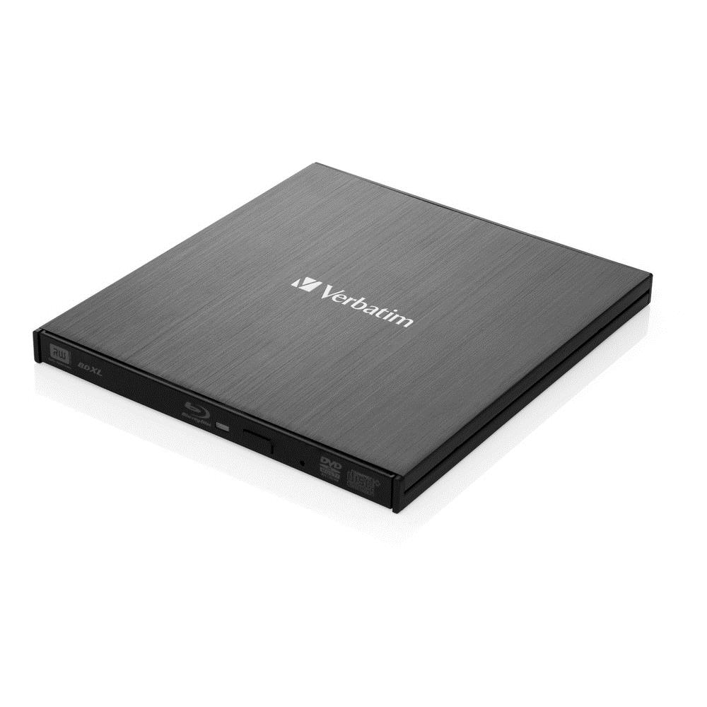 VERBATIM Masterizzatore Esterno Blu-Ray SlimLine RW USB 3.0 Nero