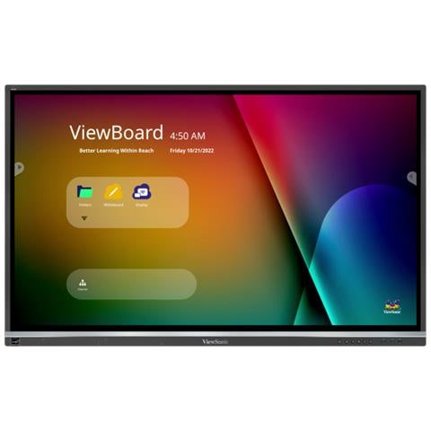 VIEWSONIC IFP5550-5 lavagna interattiva 139,7 cm (55") 3840 x 2160 Pixel Touch screen Nero HDMI