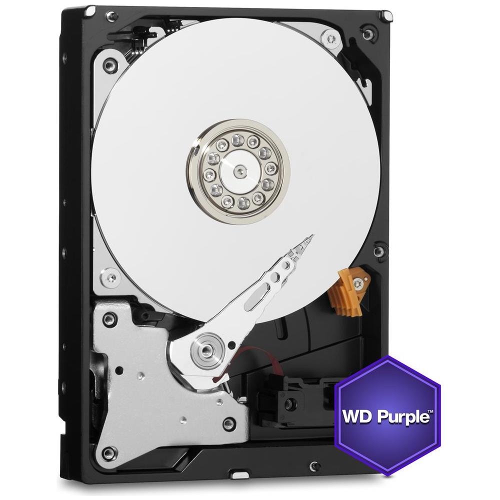 WESTERN DIGITAL Hard Disk per Sistemi di Videosorveglianza WD Purple 1 TB 3.5" Interfaccia Sata III 6 Gb / s Buffer 64 Mb 5400 rpm