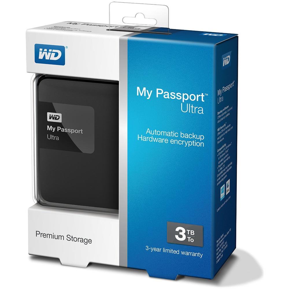 WESTERN DIGITAL Hard Disk Portatile Elements Portable 3 TB Interfaccia USB 3.0 Nero
