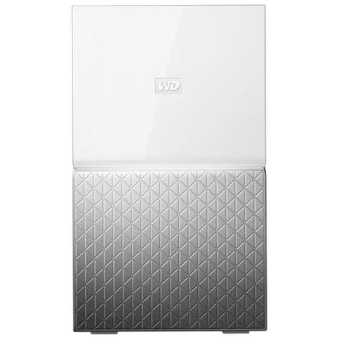 WESTERN DIGITAL My Cloud Home Duo NAS 6 TB (2 x 3 TB) 2 x USB 3.0 Colore Argento, Bianco