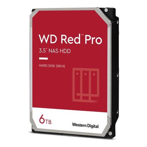 WESTERN DIGITAL Hard Disk per NAS WD Red Pro 6 TB 3.5"Interfaccia Sata Buffer 256 MB 7200 Rpm