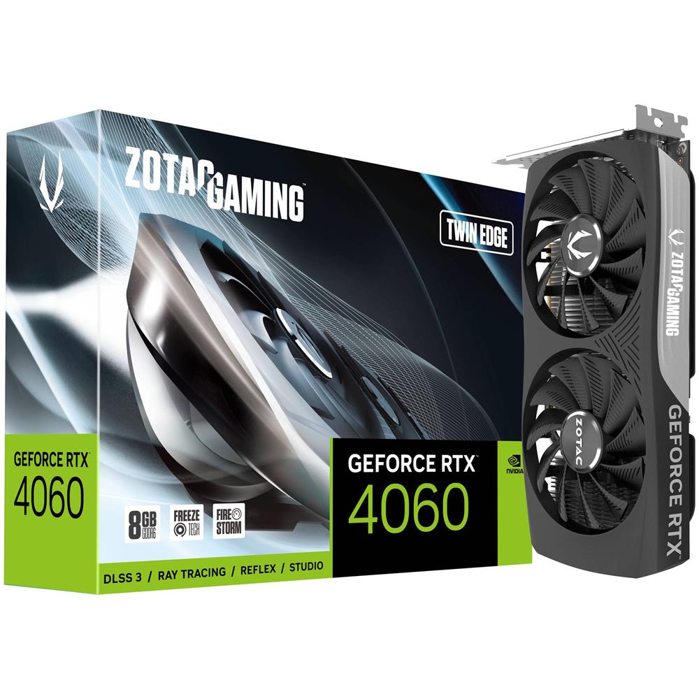 ZOTAC GeForce RTX 4060 8GB GDDR6 PCI E 4.0 3 x DisplayPort / 1 x HDMI Zotac Gaming